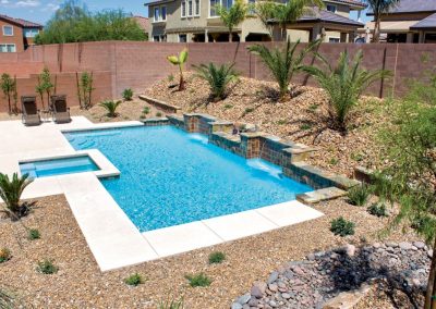 Scottsdale pool tile waterline