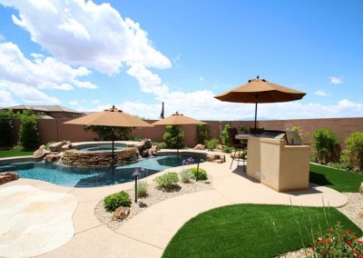 Scottsdale pools with baja shelf
