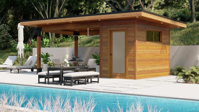 outdoor living space cabanas<br />
